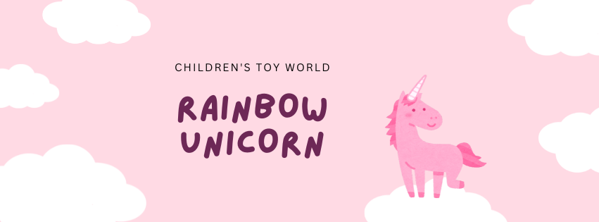 Purple and Yellow Rainbow Children's Toy Store Facebook Cover