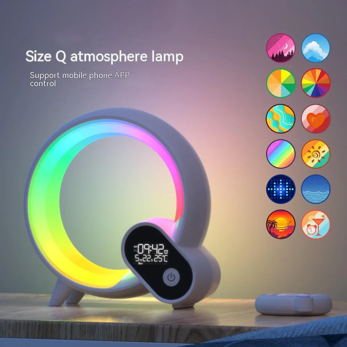 🌙✨ Smart Sleep Aid Night Light with White Noise & Remote Control 🌈🎶