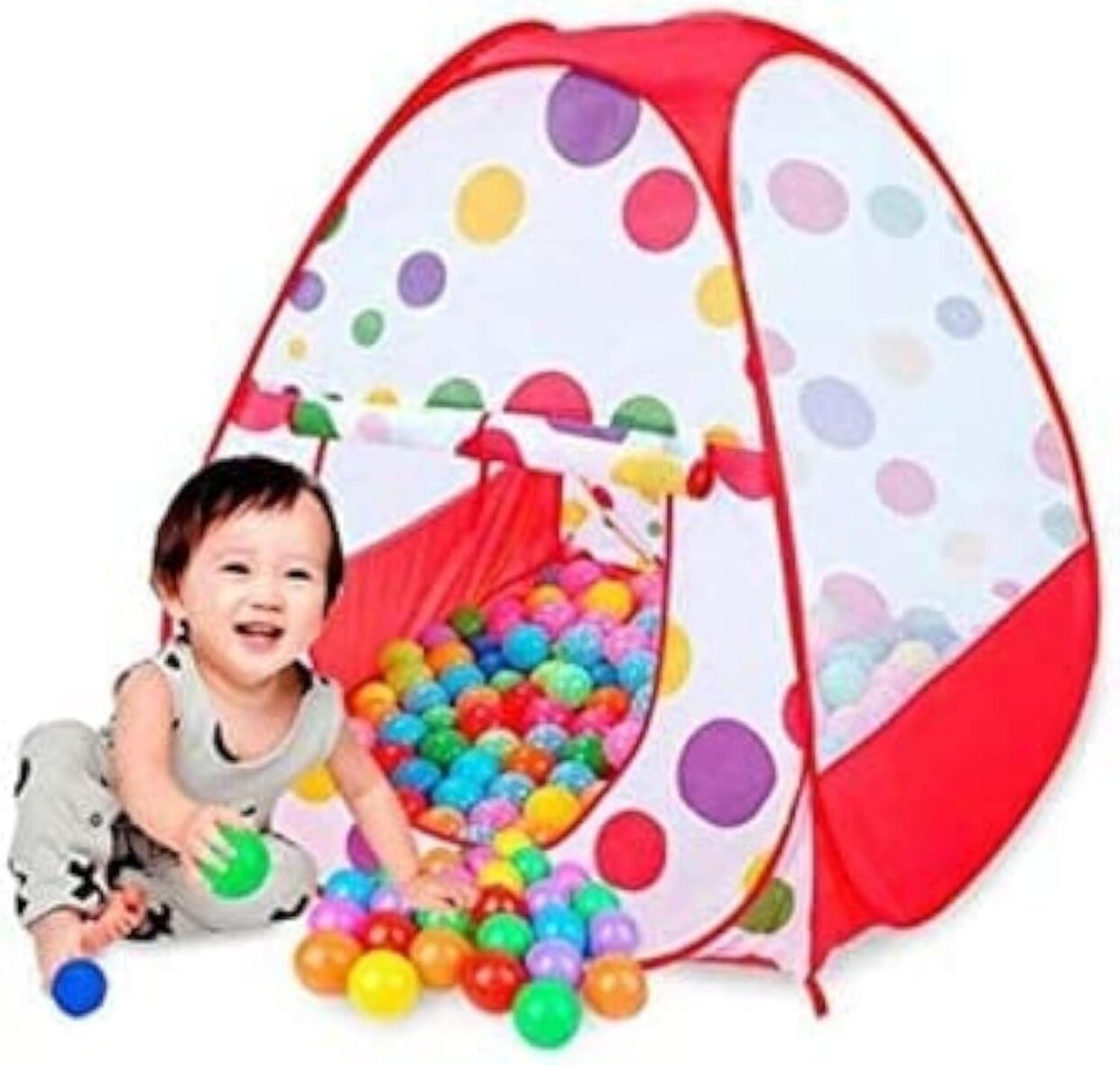 Kids Tent with 50 Colorful Balls